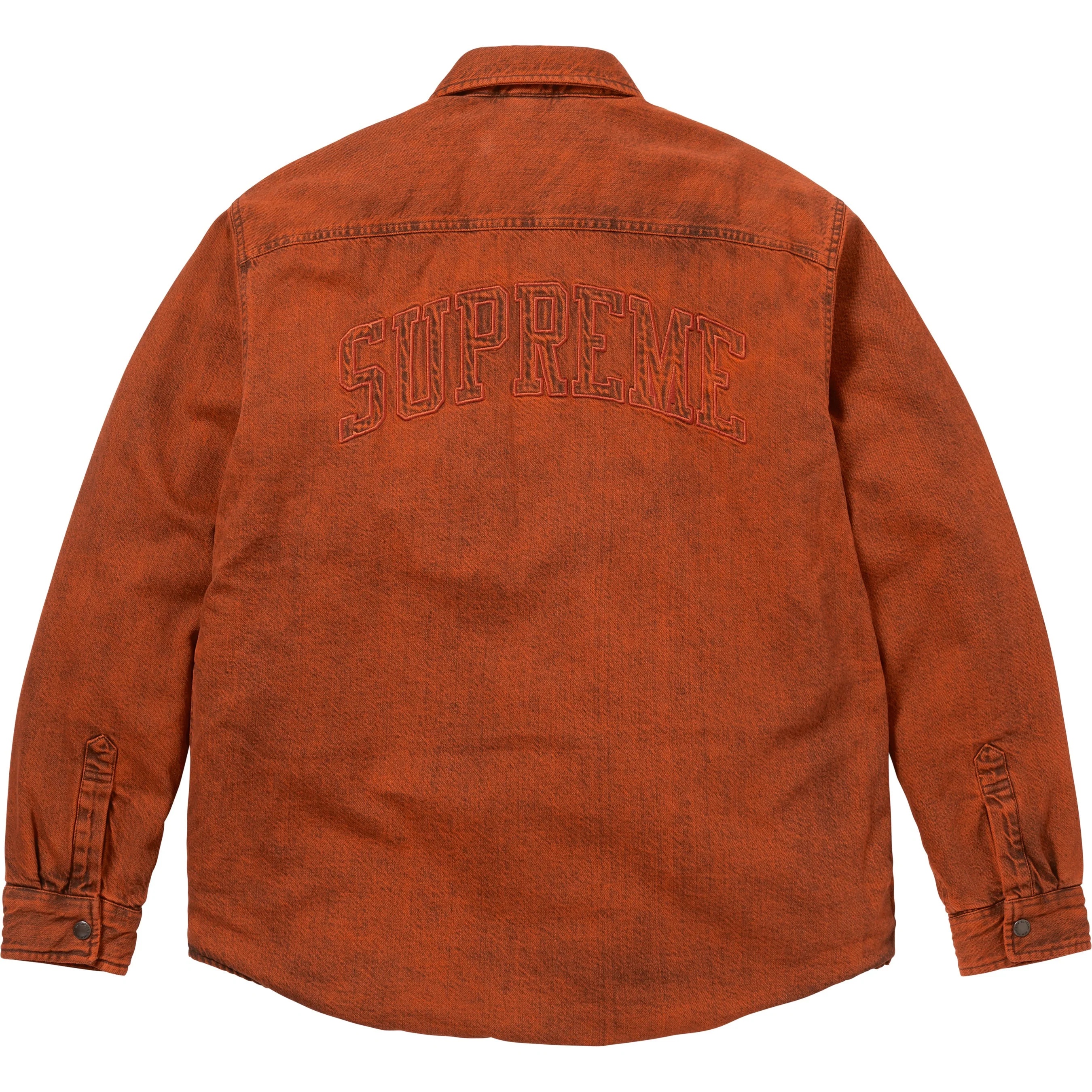Shearling Lined Denim Work Shirt view 18